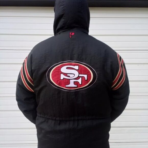 Vtg. San Francisco 49ers Pro Player NFL Experience Reversible Jacket - Size GD/L - Picture 3 of 15